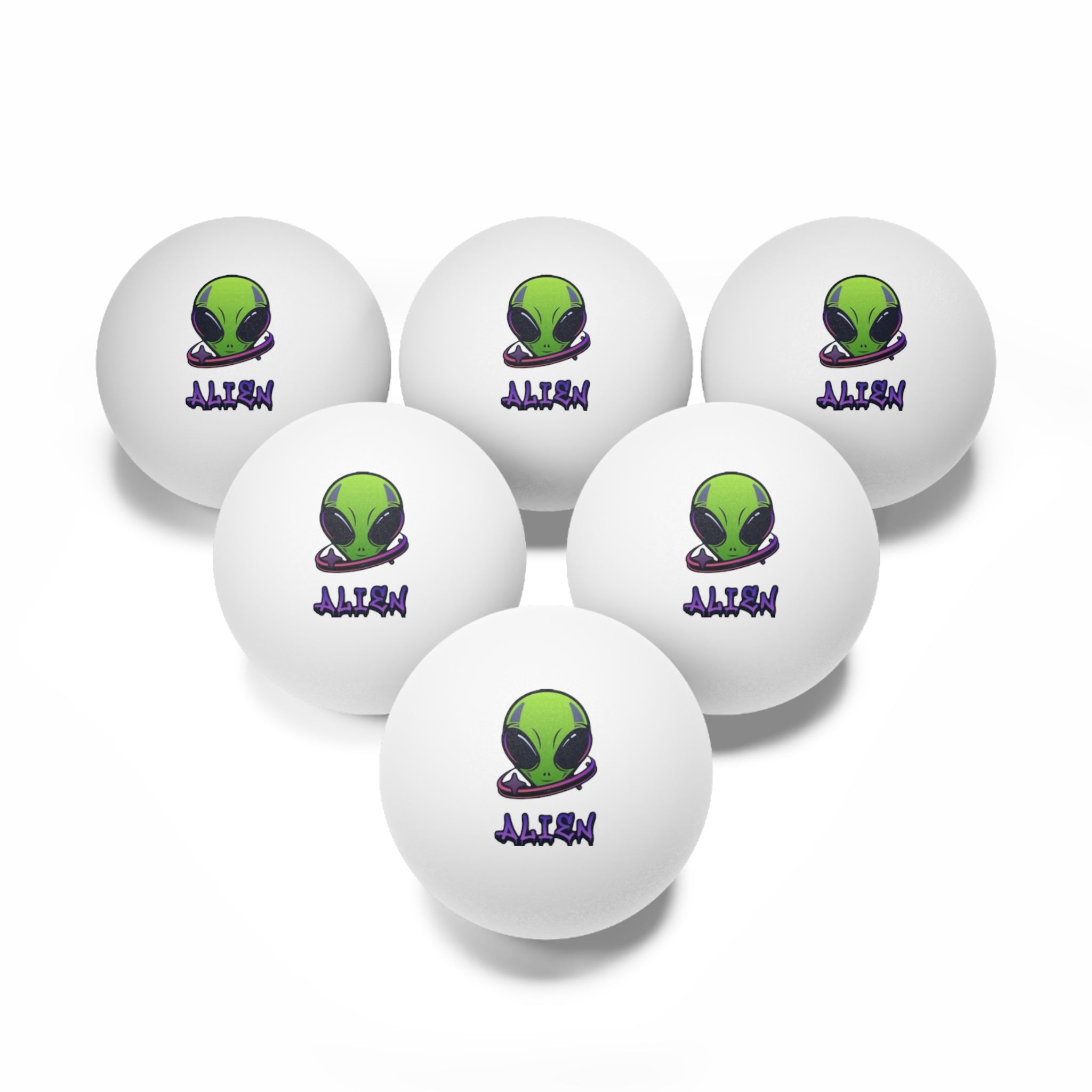 Alien Ping Pong Balls Set, Fun Game Accessories for Parties, Unique Gifts for Gamers, Alien-Themed Party Supplies, Outer Space Decor