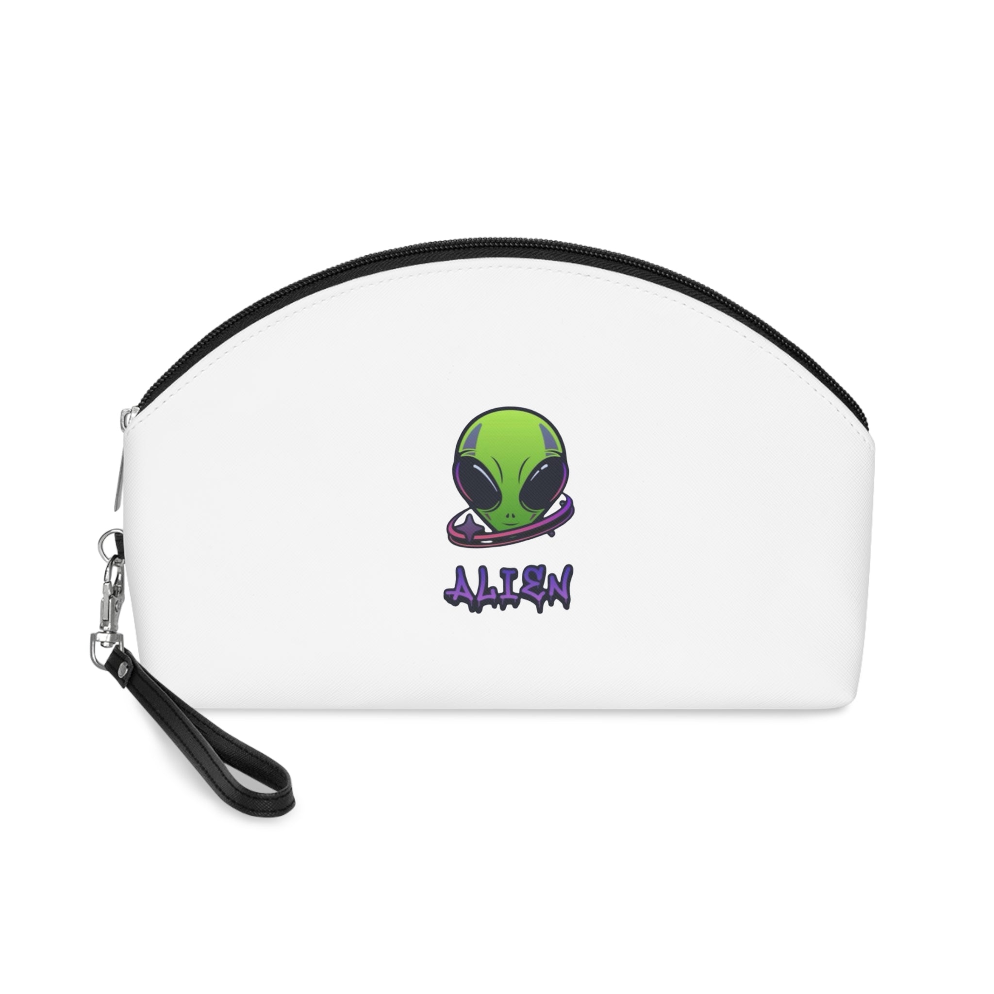Alien Makeup Bag, Cosmetic Pouch, Funny Gifts for Her, Space-themed Travel Organizer, Makeup Storage, Alien Lover Accessories