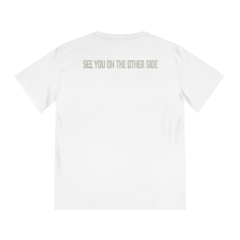 Rocker T-Shirt — Tiny Alien Embrace Front / "See You On The Other Side" Back