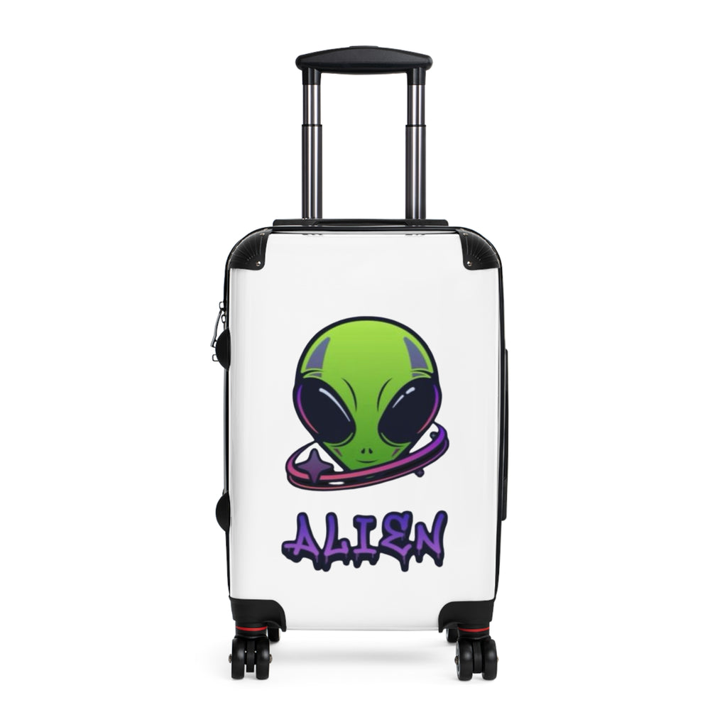 Alien Themed Suitcase, Travel Luggage, Kids' Luggage, Personalized Suitcase, Fun Travel Gear