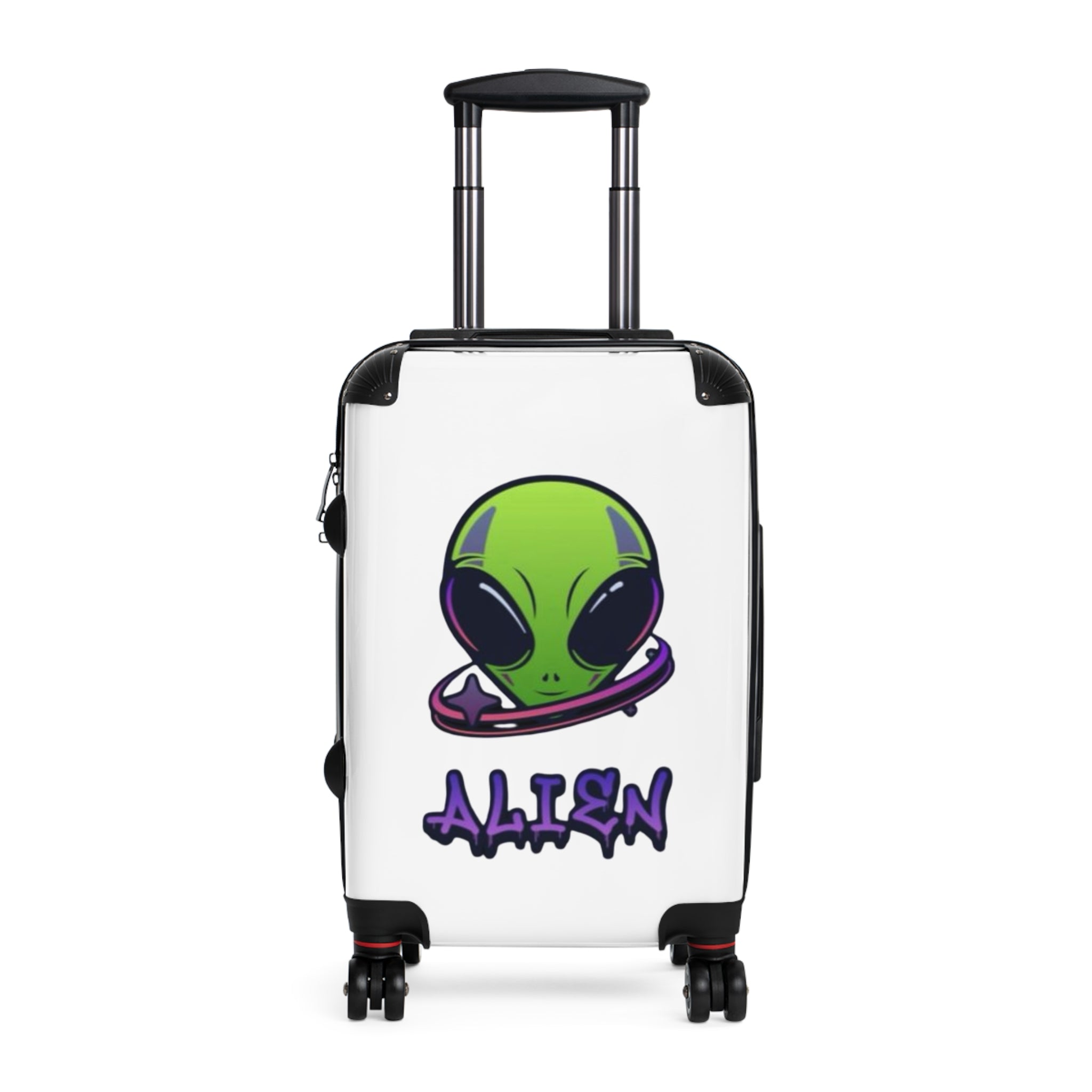 Alien Themed Suitcase, Travel Luggage, Kids' Luggage, Personalized Suitcase, Fun Travel Gear