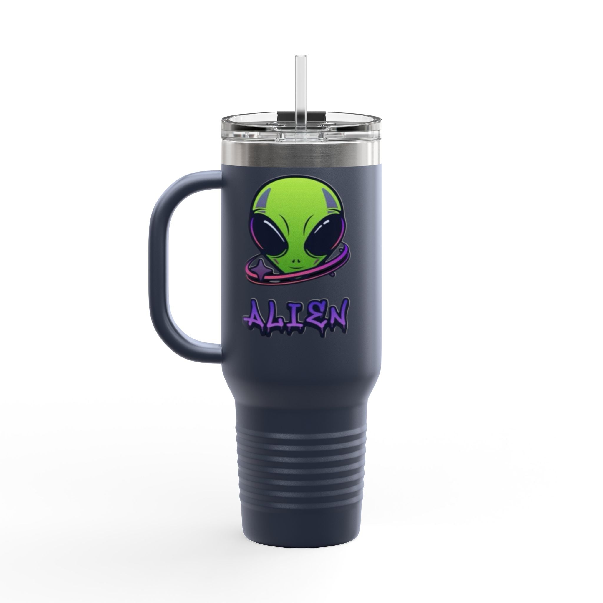 Alien Insulated Travel Mug, 40oz - Perfect for Road Trips, Gift for UFO Lovers, Unique Travel Gear