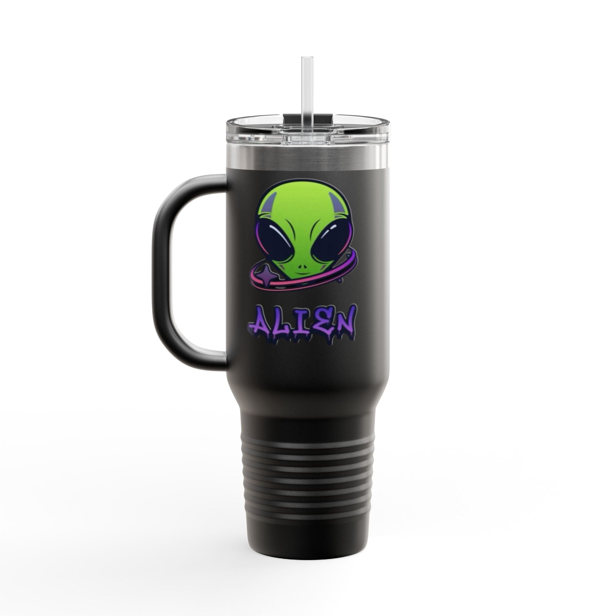 Alien Insulated Travel Mug, 40oz - Perfect for Road Trips, Gift for UFO Lovers, Unique Travel Gear