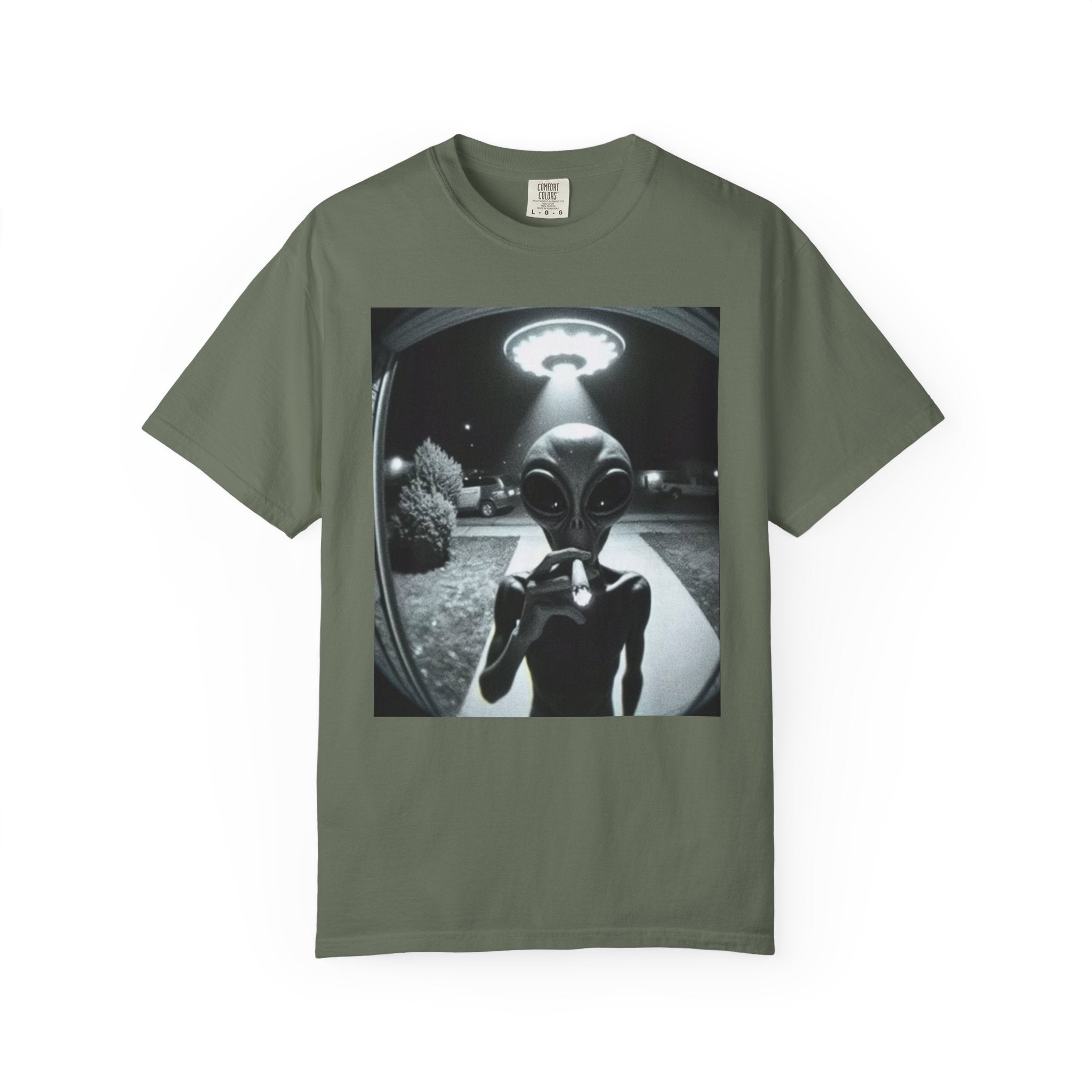 Alien Encounter Unisex Garment-Dyed T-Shirt
