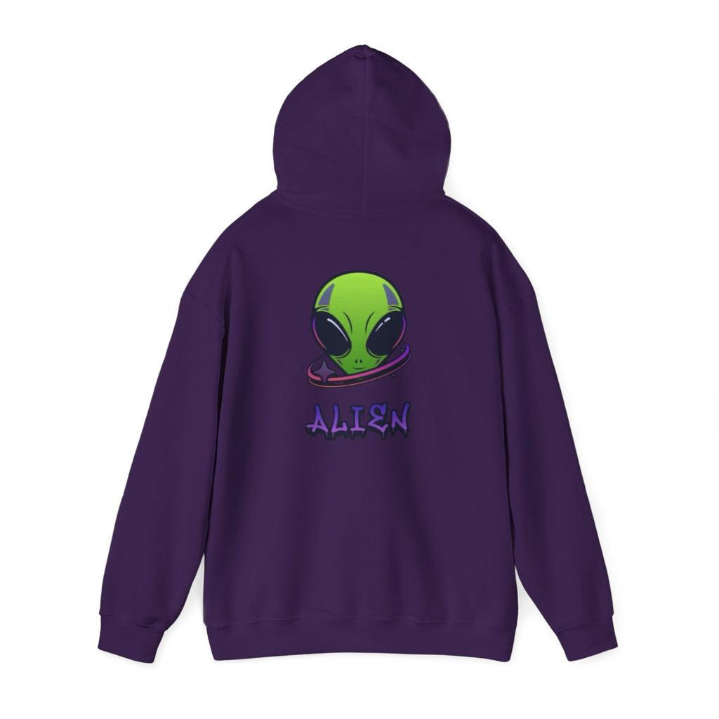 Alien Graphic Hoodie - Perfect for Sci-Fi Lovers, Casual Wear, Gift for Alien Enthusiasts, Comfy Sweatshirt, Unisex Pullover